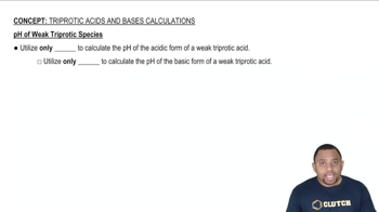 pH of Weak Triprotic Acid Species