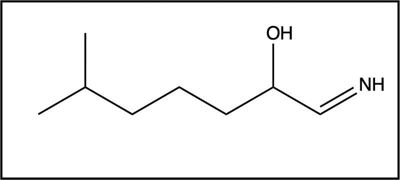 Chemical structure of an alcohol with an amine group attached.