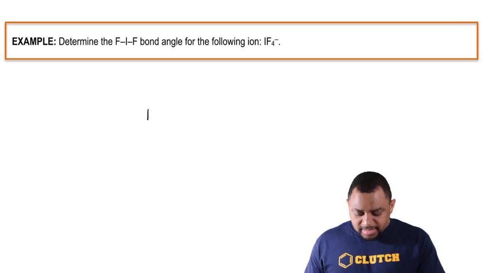 Bond Angles and Electron Groups Example