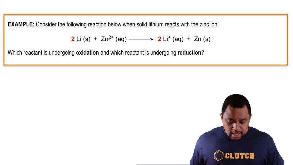 Oxidation and Reduction Reaction Example