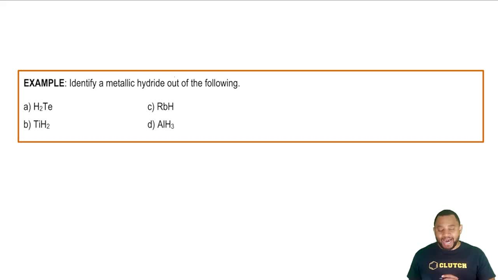 Hydrogen Compounds Example
