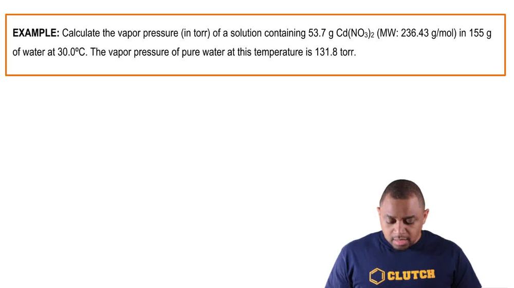 Vapor Pressure Calculation Example