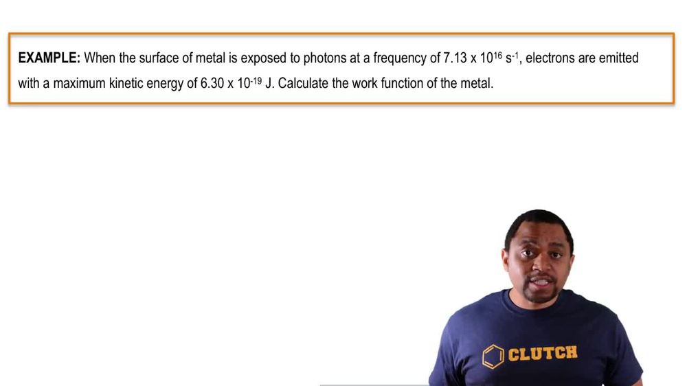 Work Function Calculation Example