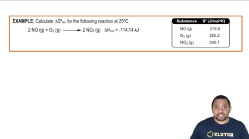 Entropy of Reaction Example