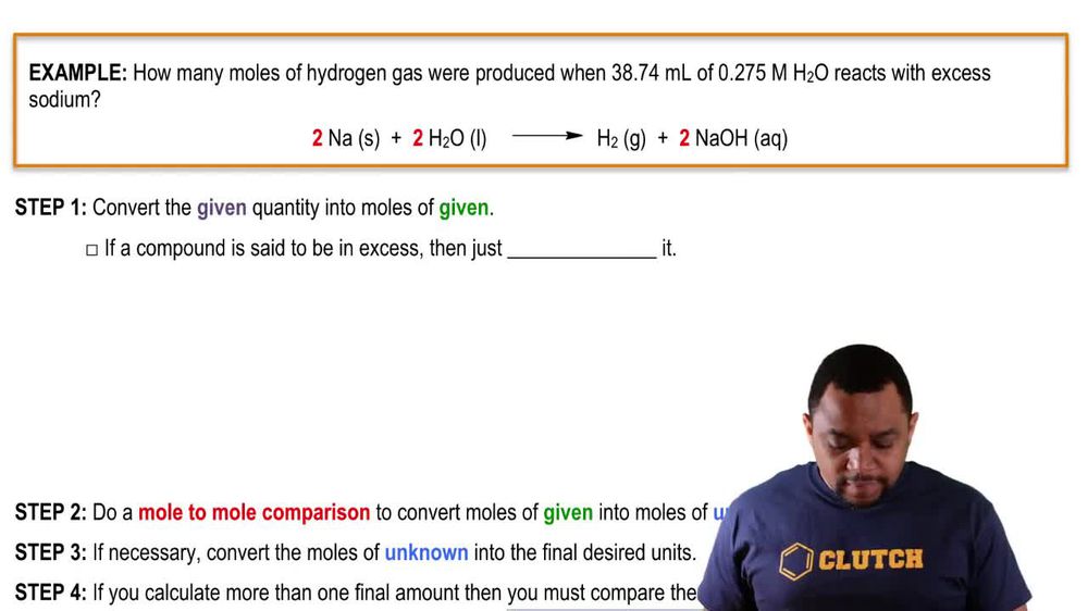 Solution Stoichiometry Example