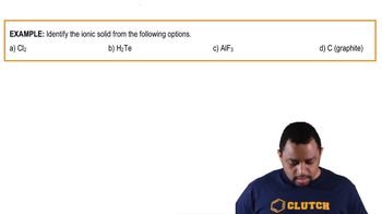 Ionic Solid Identification Example