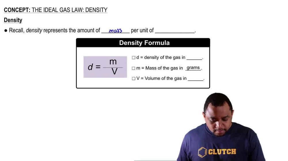 The Ideal Gas Law: Density