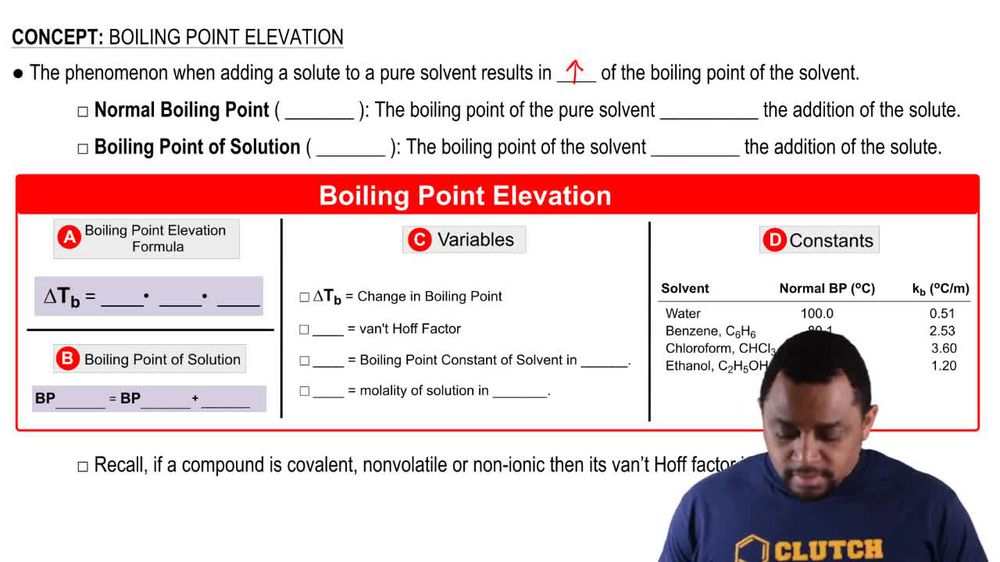 Boiling Point Elevation