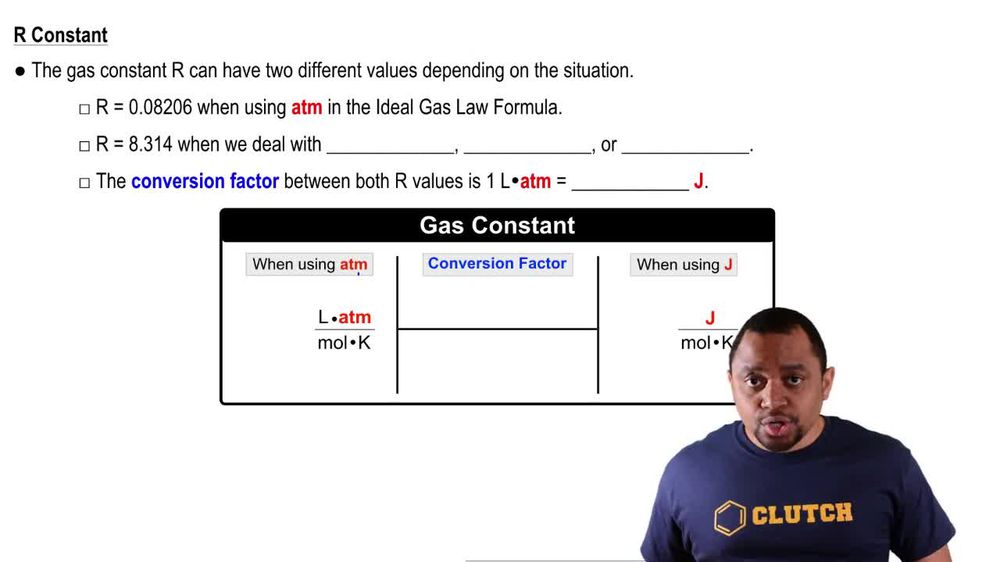 Gas Constant Values