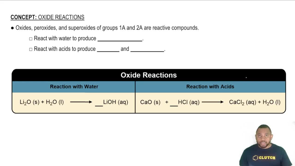 Oxide Reactions