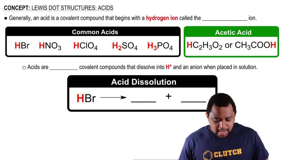 Lewis Dot Structures: Acids