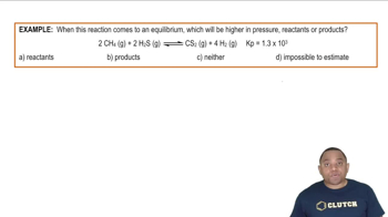 Equilibrium Pressure Example
