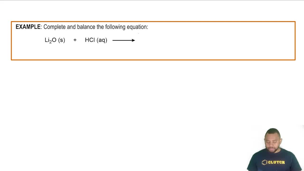Oxide Reactions Example