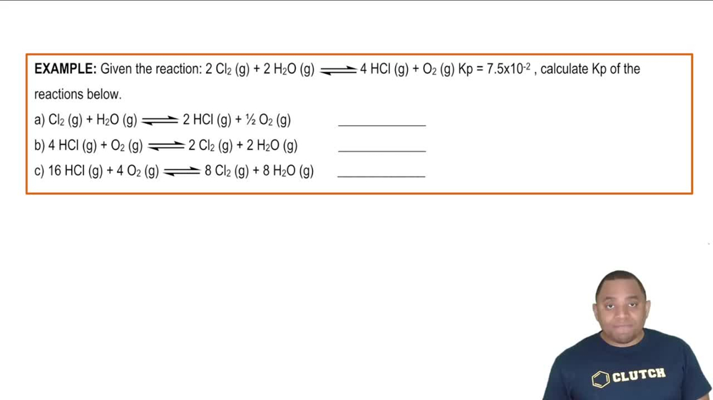 Hess's Law and Kp Example
