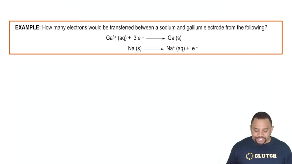 Galvanic Cell Electrodes Example