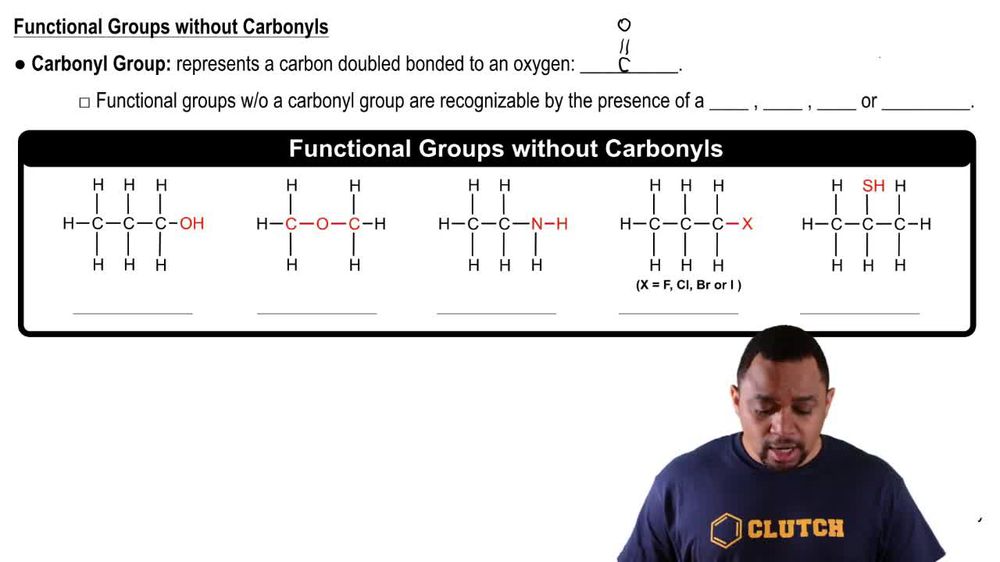 Non-Carbonyl Functional Groups