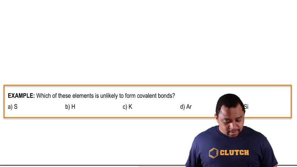 Chemical Bonds Example 2
