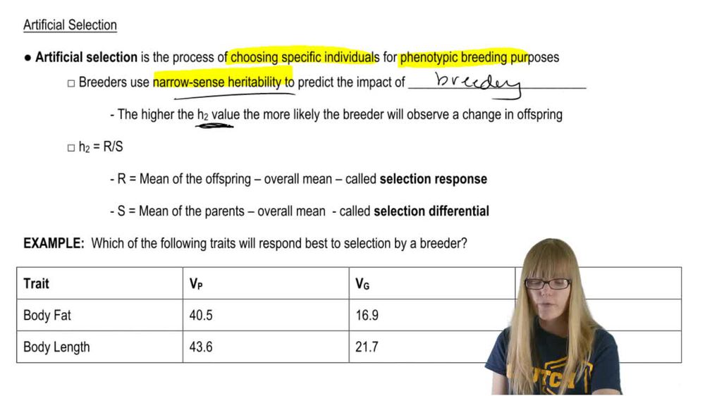 Artificial Selection