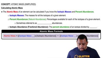 Atomic Mass (Simplified) Concept 2