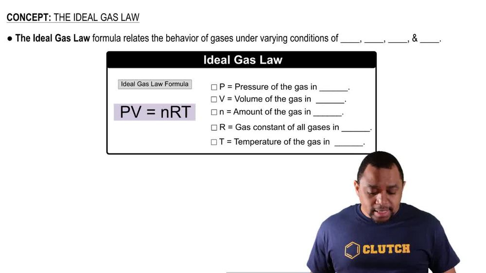 The Ideal Gas Law Concept 1