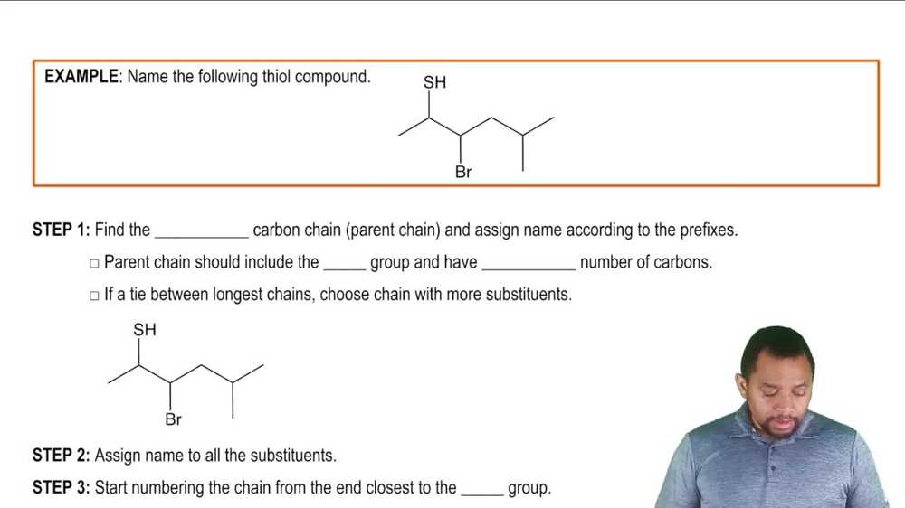 Naming Thiols Example 1