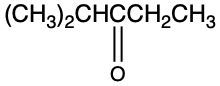 Structural formula of 4,4-dimethylbutan-3-one, a ketone for naming practice.