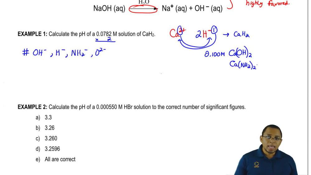 pH of Strong Acids & Bases Example 1