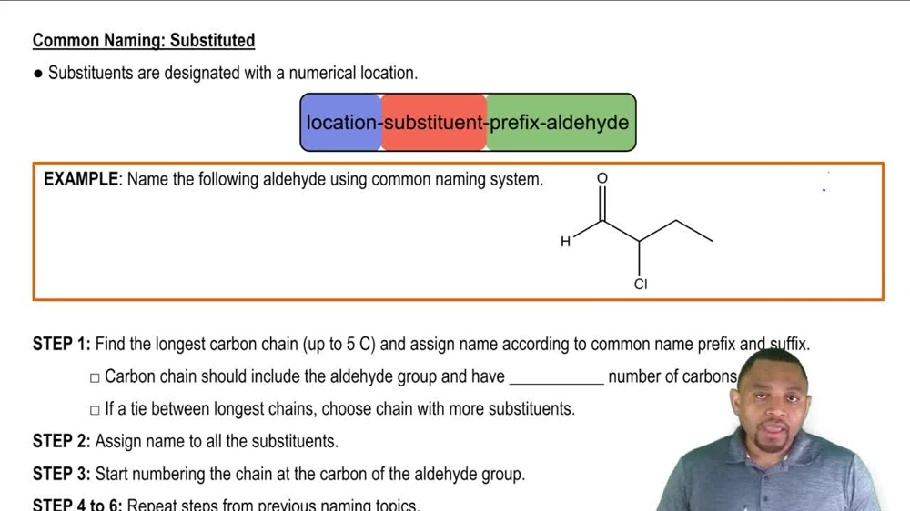 Common Naming: Substituted Aldehydes Concept 3