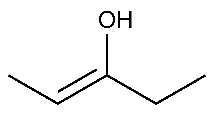 Structure of pent-2-en-3-ol