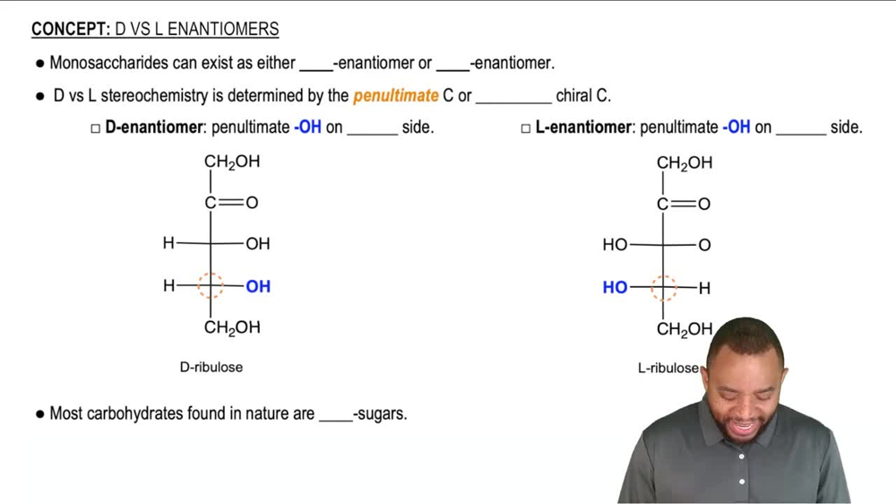 D vs L Enantiomers Concept 1