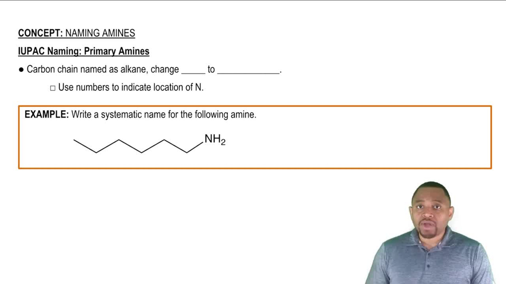 IUPAC Naming: Primary Amines Concept 2