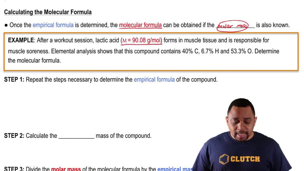 Molecular Formula Example 1