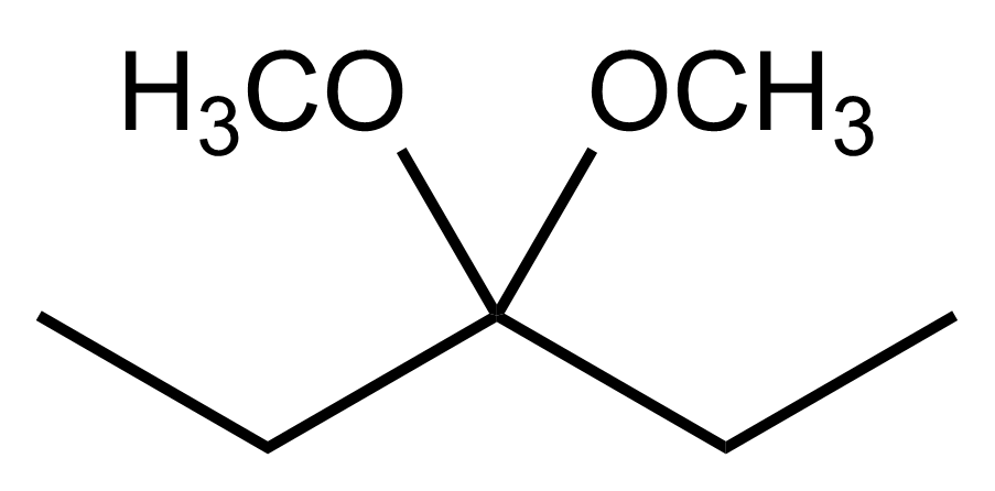 Structure of 3,3-dimethoxypentane