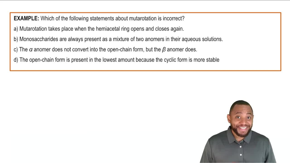 Mutarotation Example 1