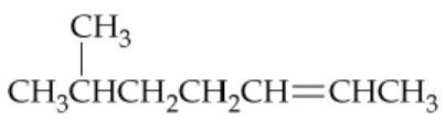 Chemical structure of an amine compound with a branched chain and a double bond, labeled with carbon atoms.
