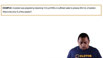 Percent Concentrations Example 1