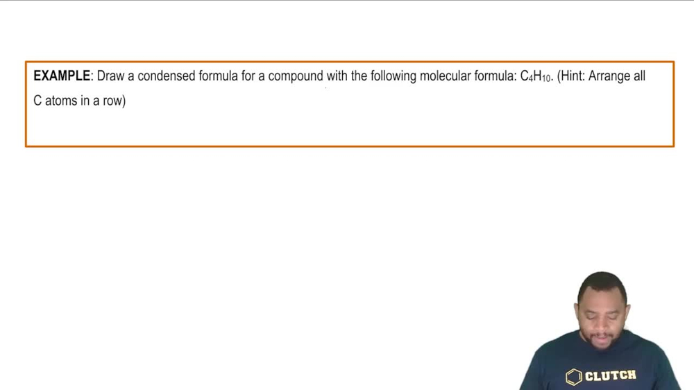 Condensed Formula Example 1