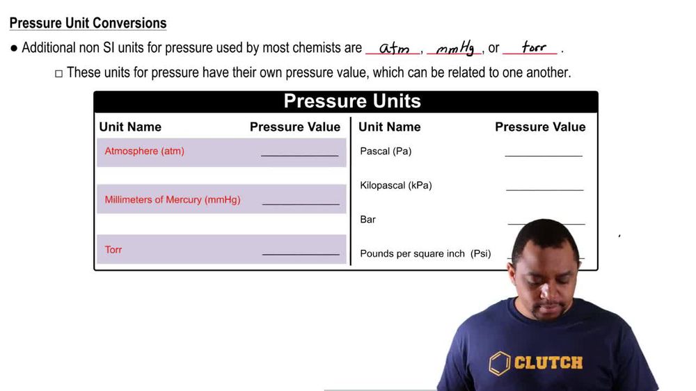 Pressure Units Concept 2