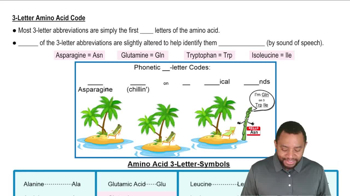 Amino Acid Three Letter Codes Concept 2