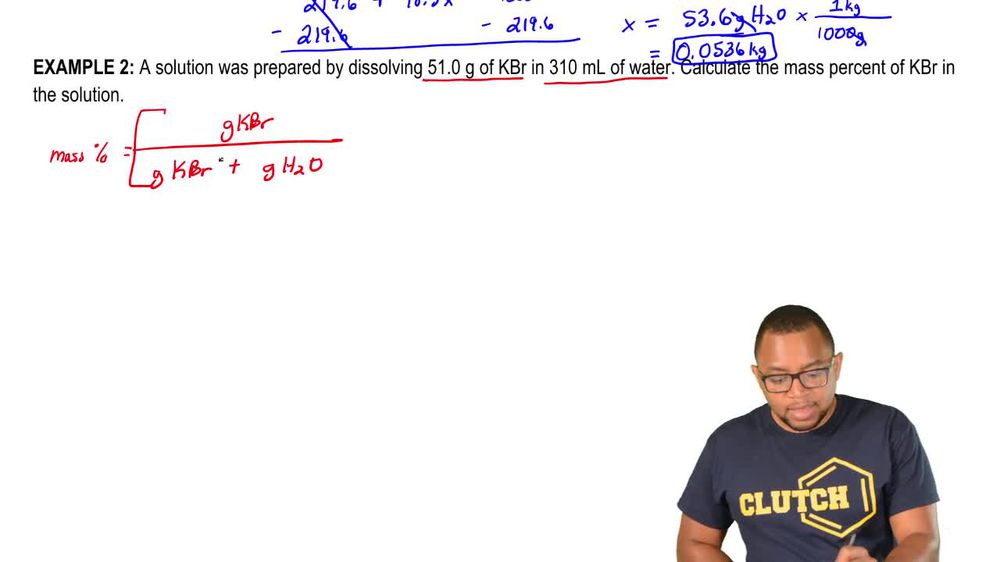 Solutions: Mass Percent Example 2