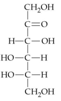Structural representation of a monosaccharide, showing its enantiomer with labeled D and L sugars.