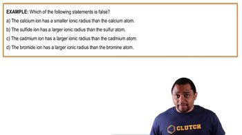 Periodic Trend: Ionic Radius (Simplified) Example 1