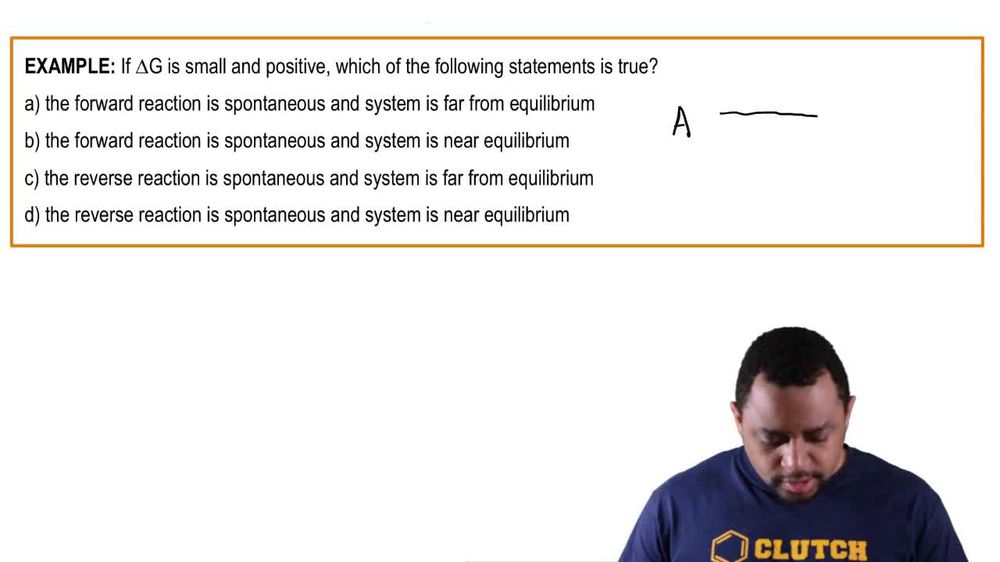 Gibbs Free Energy (Simplified) Example 1