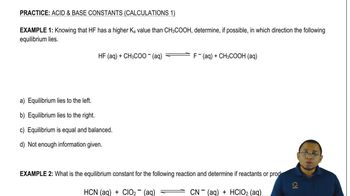 Ka and Kb Example 1