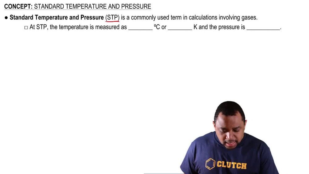 Standard Temperature and Pressure Concept 1