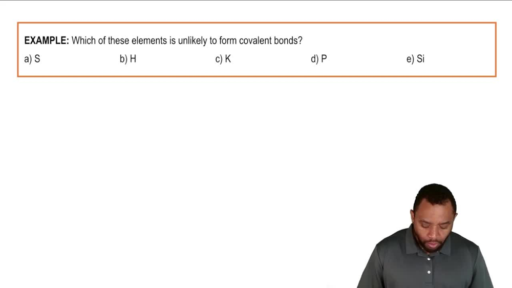 Covalent Bonds Example 1