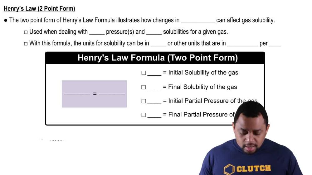 Henry's Law Calculations Concept 2