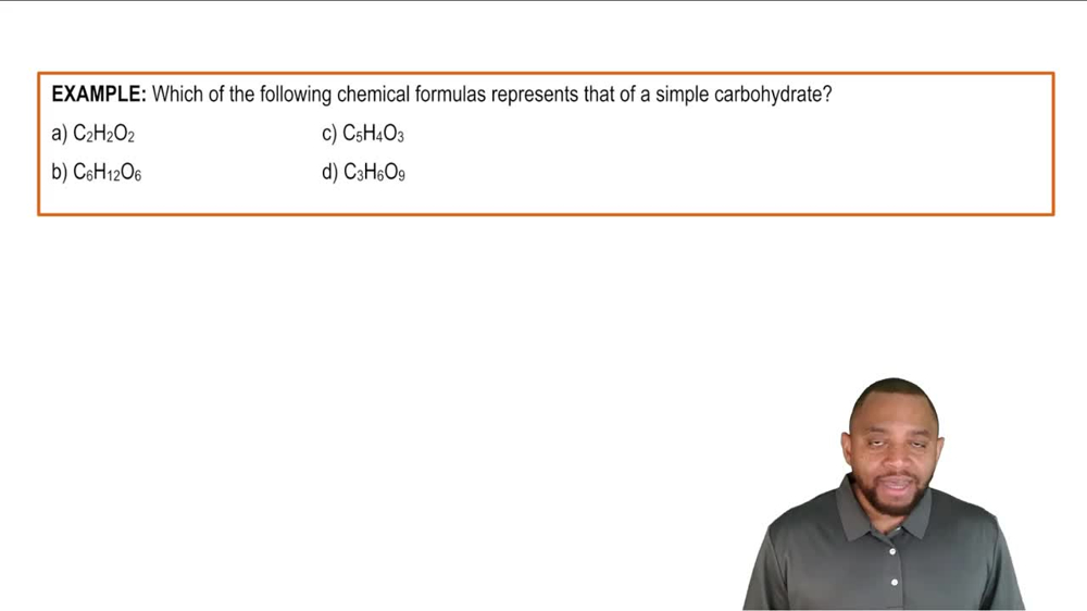 Intro to Carbohydrates Example 1