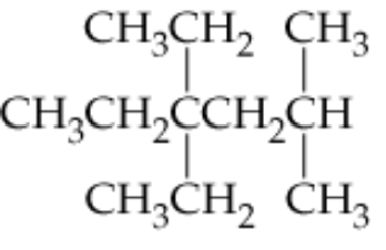 Structural representation of alkanes with molecular formulas indicating carbon and hydrogen arrangements.