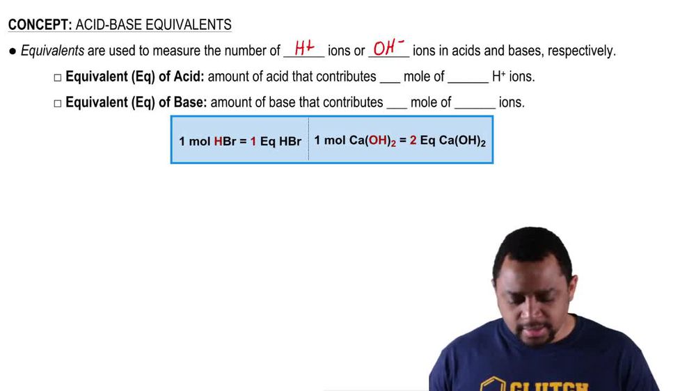 Acid-Base Equivalents Concept 1